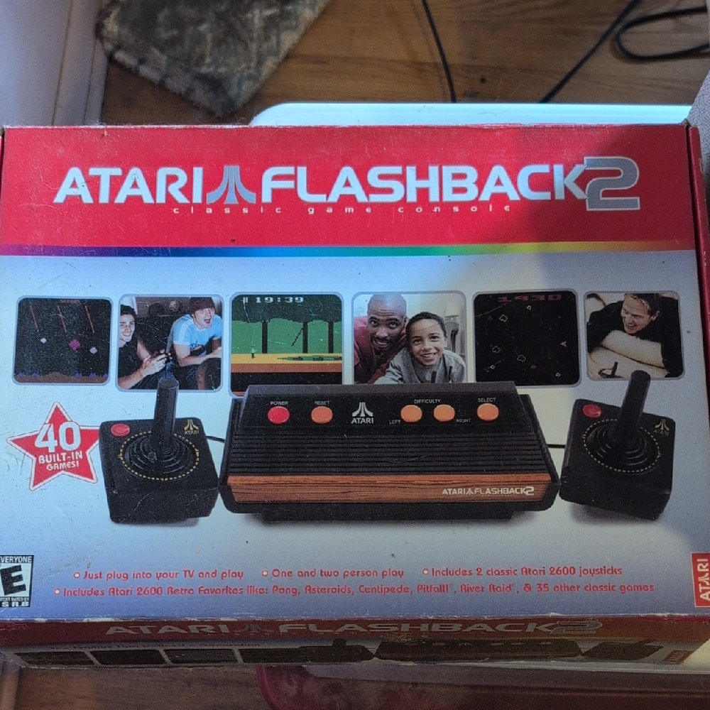 Atari Flashback 2 Retro Gaming Console - Black and Brown